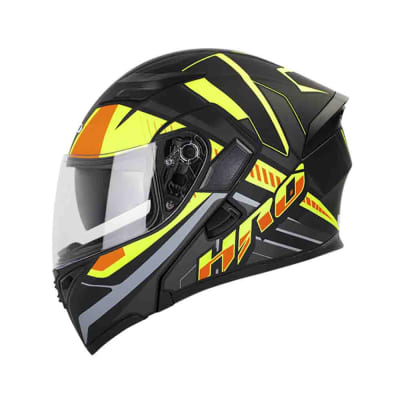 Casco Moto Hro 3400dv cort am.n Abatible Sun Visor Certificación Dot