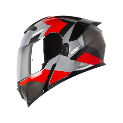 Casco Moto Hro 3440dv filo gr.os rj Abatible Sun Visor Certificación Dot