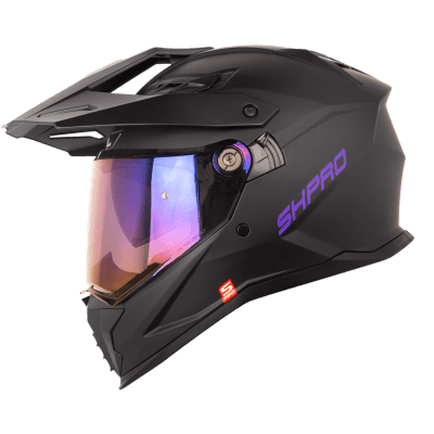 Casco moto shaft pro mx400dv solid ng mr multiproposito
