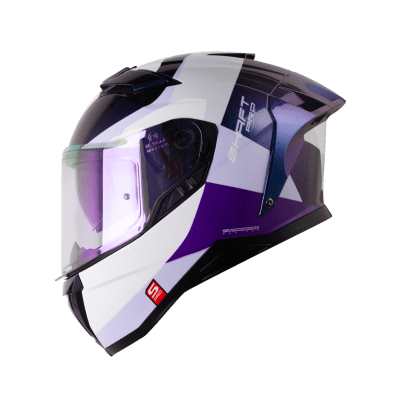 Casco moto shaft pro 606sp flame camaleon integral con sun visor