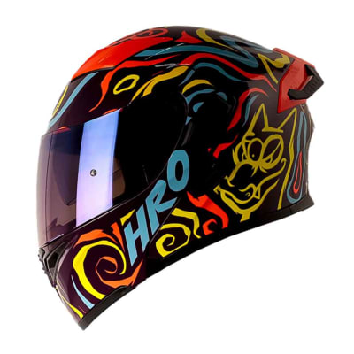 Casco Moto Hro 3400dv randomer mr nj.n Abatible Sun Visor Certificación Dot