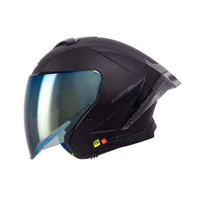 Casco moto shaft 246sp solid ng gr.os abierto