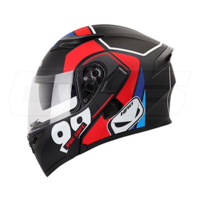 Casco Moto Hro 3400 classic n.m rj Abatible Con Sun Visor Dot