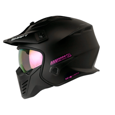 Casco moto shaft 225 pilot solid ng fc abierto