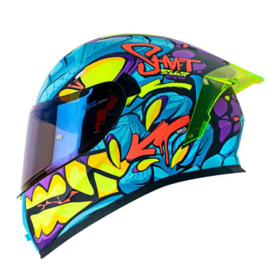 CASCO MOTO SHAFT 526SP EVO DANO AZUL INTEGRAL