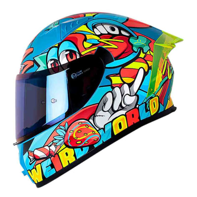 CASCO MOTO SHAFT 526SP EVO WEIRD AZUL INTEGRAL1