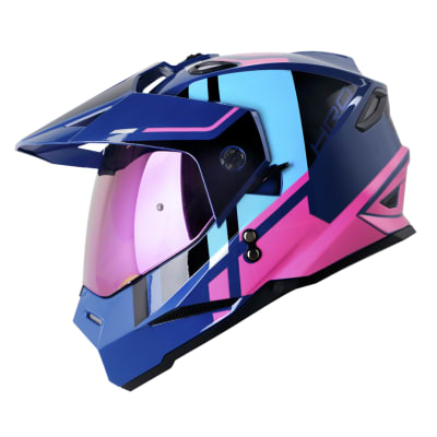 Casco moto hro mx-330dv dry az fc multipropósito