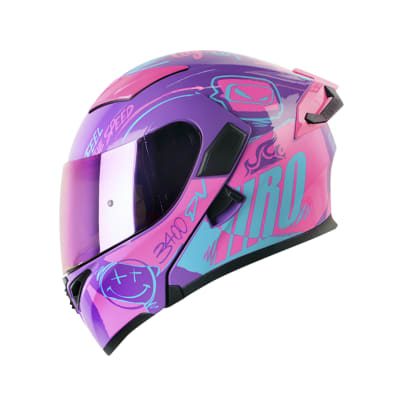 Casco Moto Hro 3400dv razor mr fc Abatible Sun Visor Certificación Dot