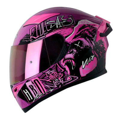 Casco moto hro 514dv grunge mr integral sun visor