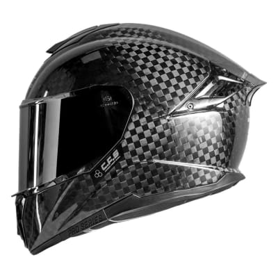 Casco moto Shaft pro 620c evo fibra de carbono integral solid 12k n.b sl1