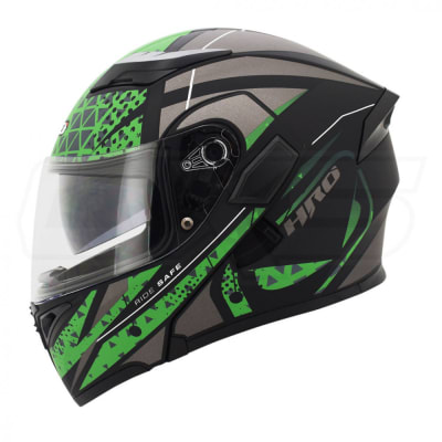 Casco Moto Hro 3400 Abatible Con Sun Visor Certificación Dot orbital n.m vd.mil