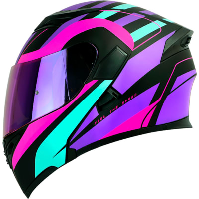 Casco Moto Hro 3400dv feratu fc ir.mr.cl Abatible Sun Visor Certificación Dot