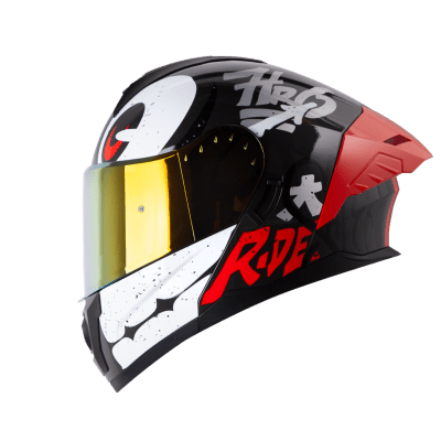 Casco moto hro 3480dv letter face gr.os sl abatible con sun visor dot