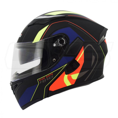 Casco Moto Hro 3400 Abatible Con Sun Visor Certificación Dot genius n.m nj.n