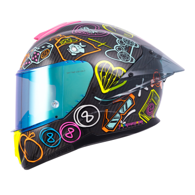 Casco moto Shaft pro 620c evo carbon 888 AGUDELO edición limitada (V/SV)1