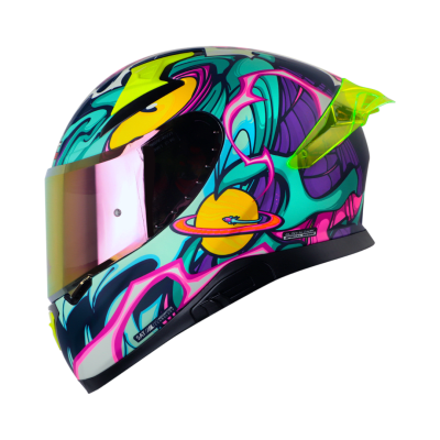 Casco moto shaft pro 612dv the abisal az mr integral con sun visor (V/SV)1