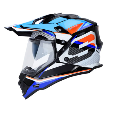 Casco moto shaft pro mx-370dv multipropósito felo az
