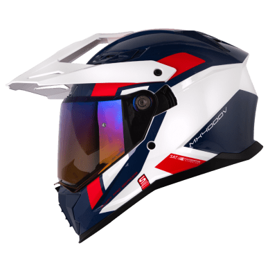 Casco moto shaft pro mx400dv avenger bl rj multiproposito