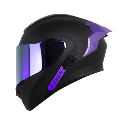 Casco moto xone 3000rs solid ng mr abatible sun visor