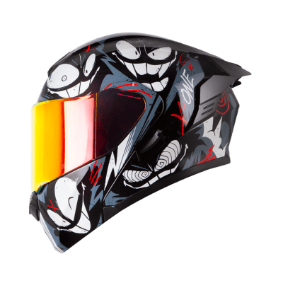 Casco moto xone 3000rs xmiley ng gr.cl abatible sun visor