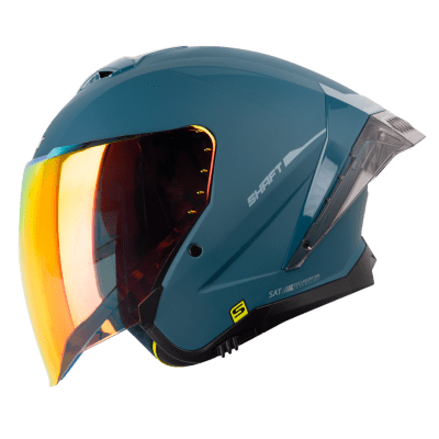 Casco moto shaft 246sp solid az.os abierto