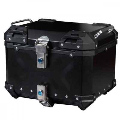 Maleta Top Case Moto Aluminio Negro 4rs E70 45 Litros Turismo Trail Desmontable1