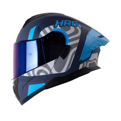 Casco moto hro 3480dv terral az.os gr abatible con sun visor dot