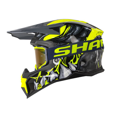 Casco moto shaft mx-60 sobek n.b am.n enduro motocross antiparras de regalo1