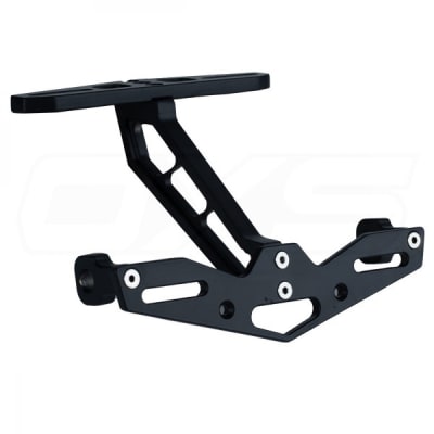 placa base porta patente para moto cola metal deportivo con soporte de intermitentes