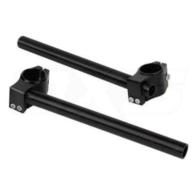 Volante semi manillar para motocicleta cnc con adaptadores1