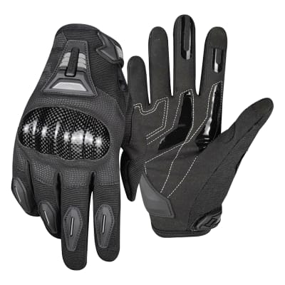 Guantes para moto ones again mg07 cf con protecciones touch