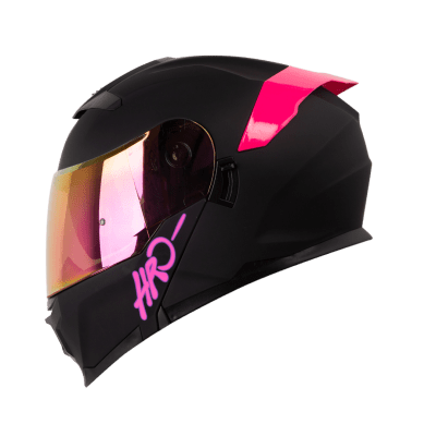 Casco Moto Hro 3440dv solid ng fc Abatible Sun Visor Certificación Dot1