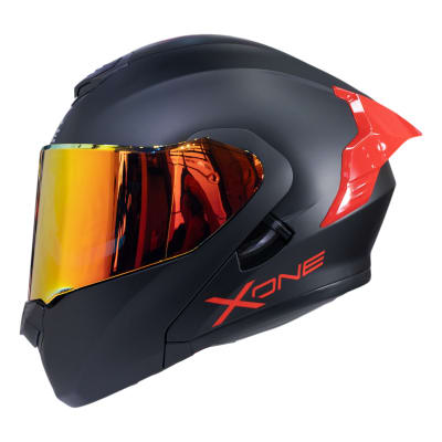 Casco moto xone 3000rs solid n.m rj abatible sun visor1