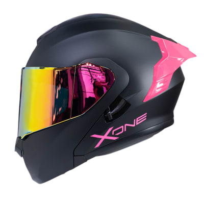 Casco moto xone 3000rs solid n.m fc abatible sun visor