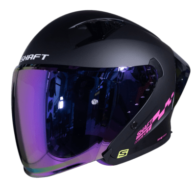 Casco moto shaft 226 gt solid n.m fc abierto