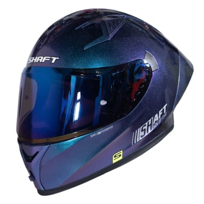 Casco moto shaft 526sp evo solid camaleon az integral