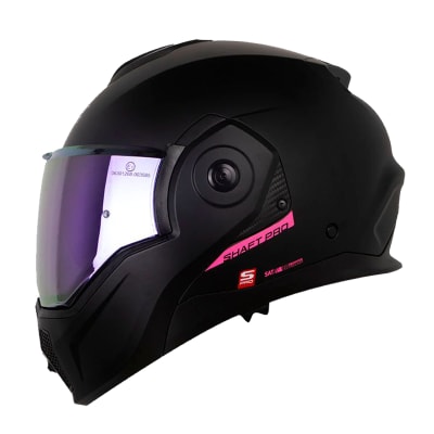 Casco moto shaft pro 4160 move solid n.m fc abatible dual1