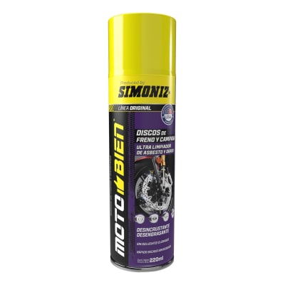 Limpiador disco de frenos y campana simoniz motobien 220ml