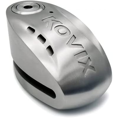 Candado disco para moto kovix knx15 acero inoxidable alarma 120db seguro de 14mm doble lock1