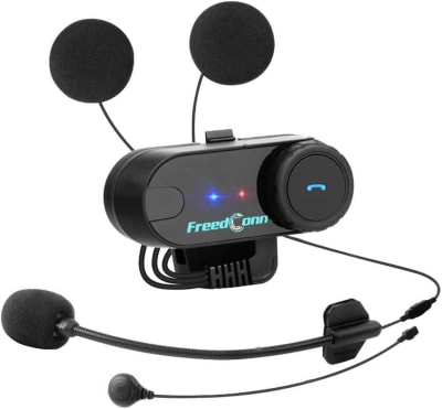 Manos Libres Bluetooth Freedconn T-Com Vb Para Casco Moto Con Intercomunicador Y Radio Fm BT 5.1+edr
