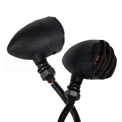 Set de intermitentes para moto custom posicion y viraje tipo bala