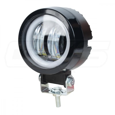 Neblinero led para moto halo con angel eyes 20w redondo3