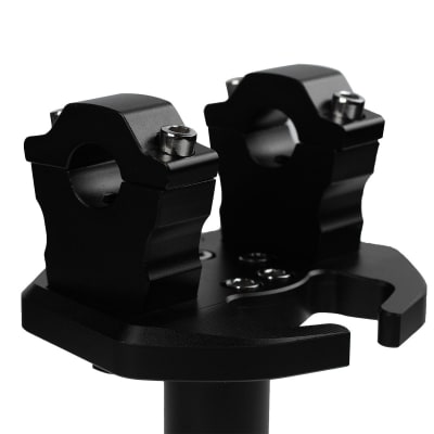 Soporte para volante con torres de 22mm para motos con semi manillar2
