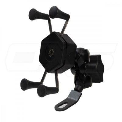 Soporte celular tipo araña para espejo moto1