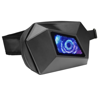 BOLSO CRUZADO BANANO PARA MOTO KNIGT PANTALLA LED DINÁMICA RIGIDO