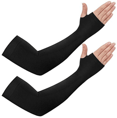 Set de mangas elasticadas para moto bicicleta protección UV