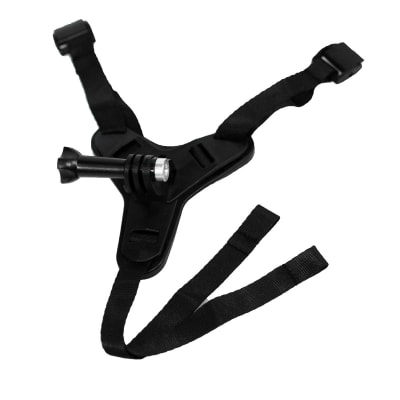 Soporte para camara gopro y celular menton casco moto