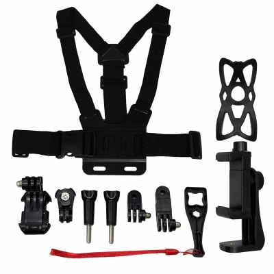 Arnes con Soporte para camara gopro y celular pechera