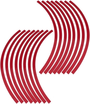 Set de adhesivos para llanta moto y auto aro 16 a 19 reflectante colores