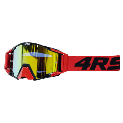 Antiparras para moto 4rs evo negro rojo motocross enduro mtb